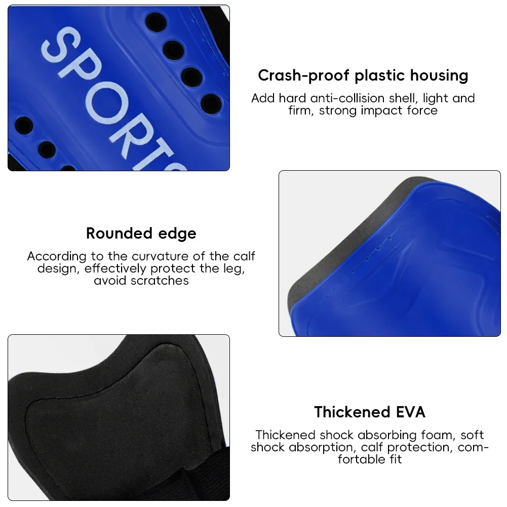 1 Pair Adults Sports Leg Protector Light Soft Plastic Protect Adult Knee Support Soccer Shin Guards Football Shin Pads