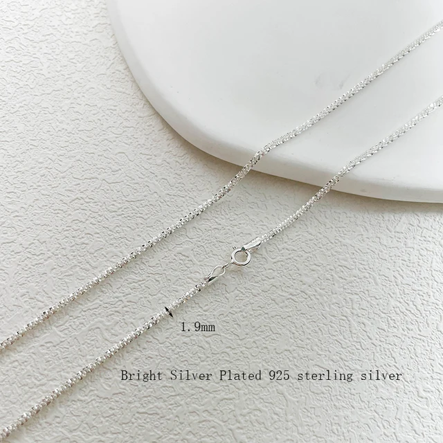 925 Collana In Argento Sterling Per Donne E Ragazze, Collana A Catena - Foto 9