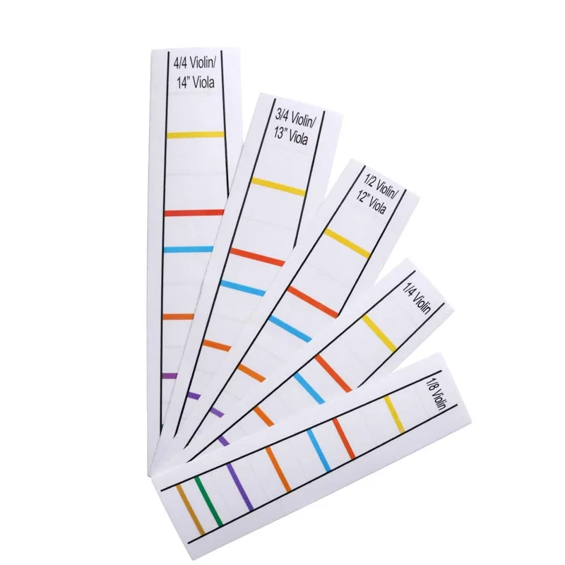 1Pc 4/4-1/8 Adesivo Per Tastiera Violino/Viola Pitch Position Sticker No Glue Finger Position Sticker Practice Scale Sticker