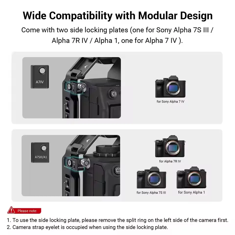 Smallrig カメラケージ a7IV/a7SIII/a1 専用 (3667) SmallRig Full Cage for Sony A7IV, A7SIII, A1, A7RIV 3667