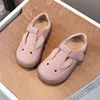 Cartoon Rabbit Baby Boys Children's Casual Shoes Spring Genuine Leather Girls flat shoes Non-slip Soft Sole Kids Leather Shoes 2