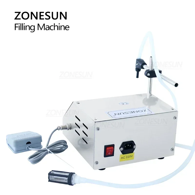 Digital Control Liquid Filling Machine GFK160 Alcohol Drink Beverage Perfume Juice Milk Small Bottle Filler ZONESUN
