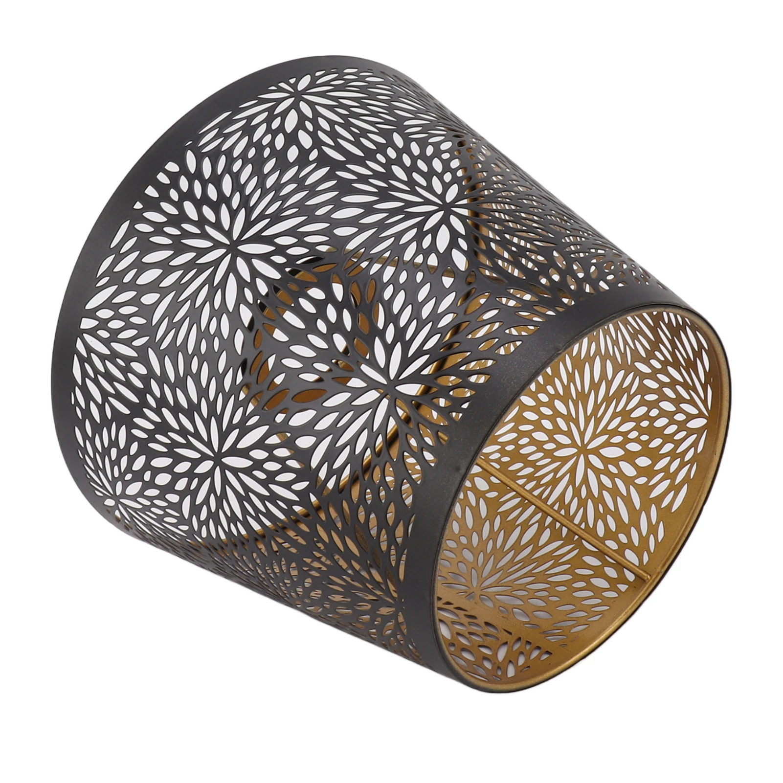 Metal Lamp Shade E26 E27 Forest Tree Style Hollow Out Iron Lampshade Cover with Inner Gold Pattern for Table Wall Ceiling Lamp lamp shade
