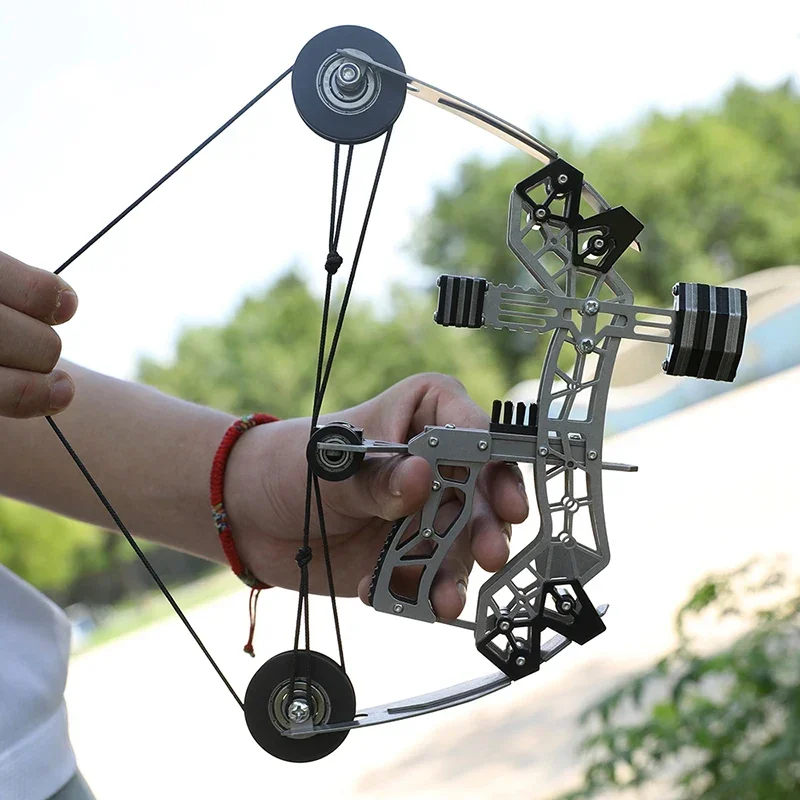 10.4inch Archery Mini Compound Bow Kit Bow and Arrows Shooting Target Gift Game Practice Accessories archery arrows archery bow