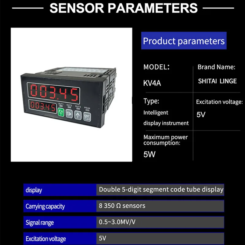 Enhanced High-Capacity Weighing Sensor with Load Cell Display