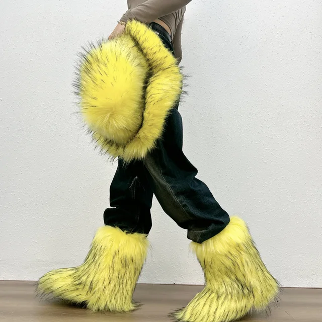 yello Ygritte faux fur boots ファーブーツ YELLO Ygritte faux fur boots Mサイズ