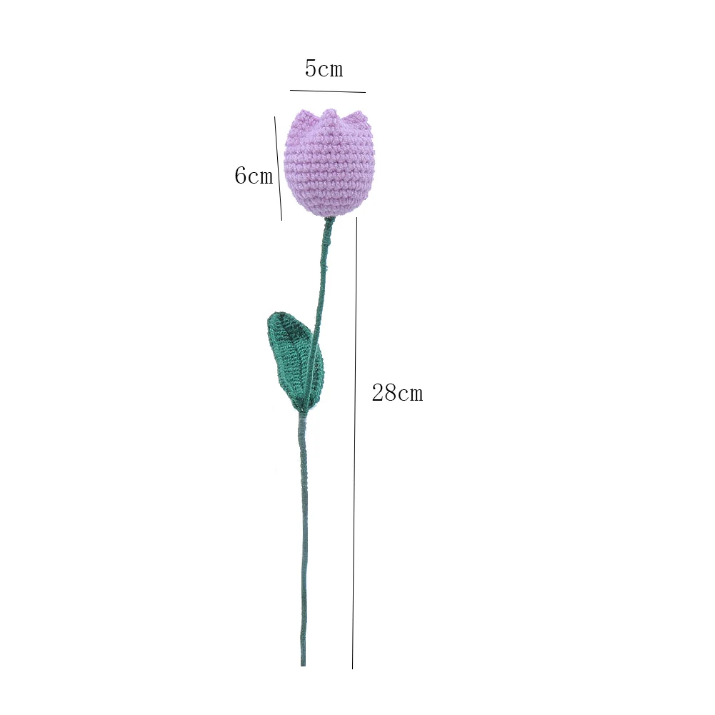 Dollhouse Miniature Flowers - Elegant Soft Violet Rose Single Stalk