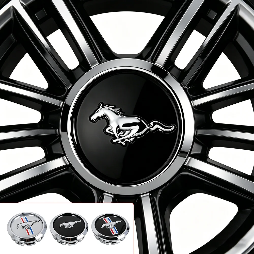 4Pcs 68mm Car Wheel Tire Center Hub Caps Badge - Auto Accessories