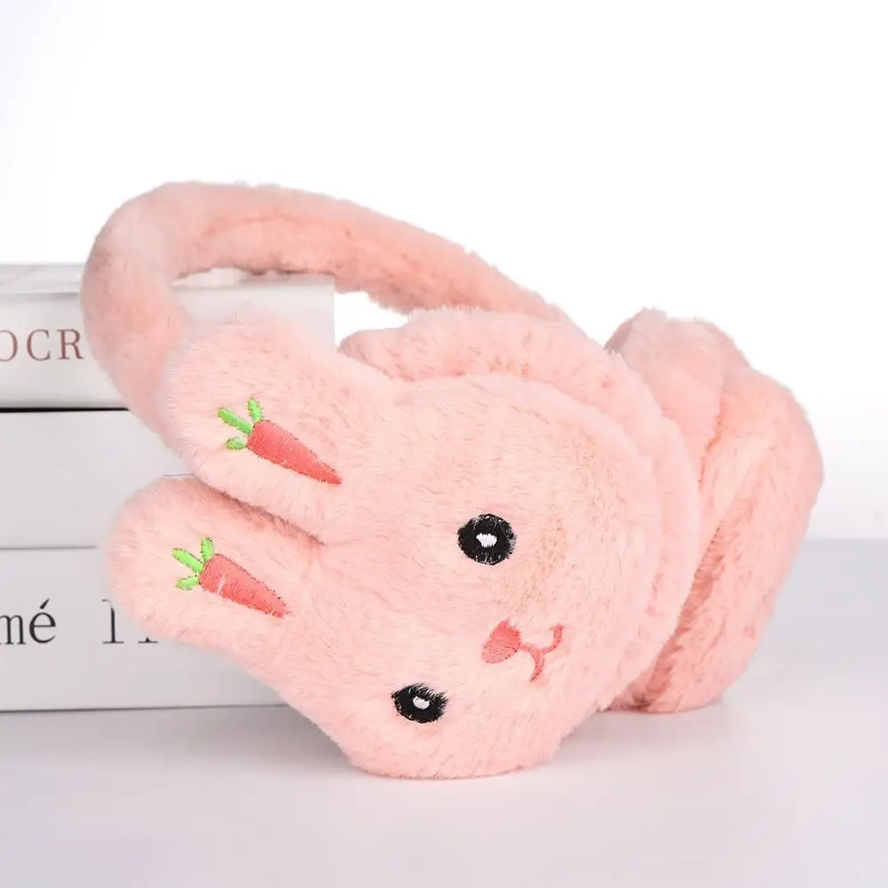 Cartoon Kid Kawaii Headband Earlap Winter Outdoor Rabbit Warm Earmuff Plush Thick Soft Adjustable Ear Cover Accessories for Girl warm earmuffs