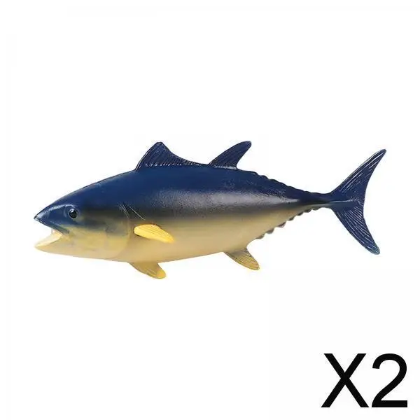 

2xMarine Animals Fish Model Educational Toys for Teaching Aid Home Decor style D