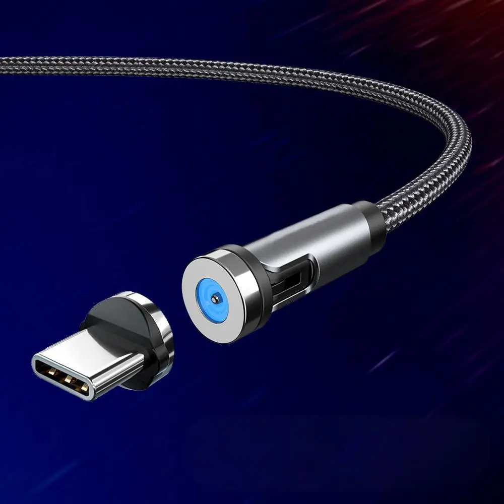2M Rotating Magnetic Fast Charging USB to Type C Cable