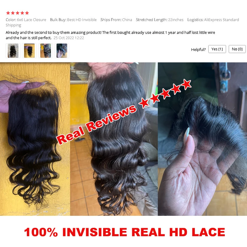 Real HD Invisible 13x6 13x4 7x7 6x6 5x5 4x4 Pre Plucked Lace Closure 100% Virgin Human Raw Hair HD Lace Frontal Queen Hair human hair closure human hair frontal human hair lace product