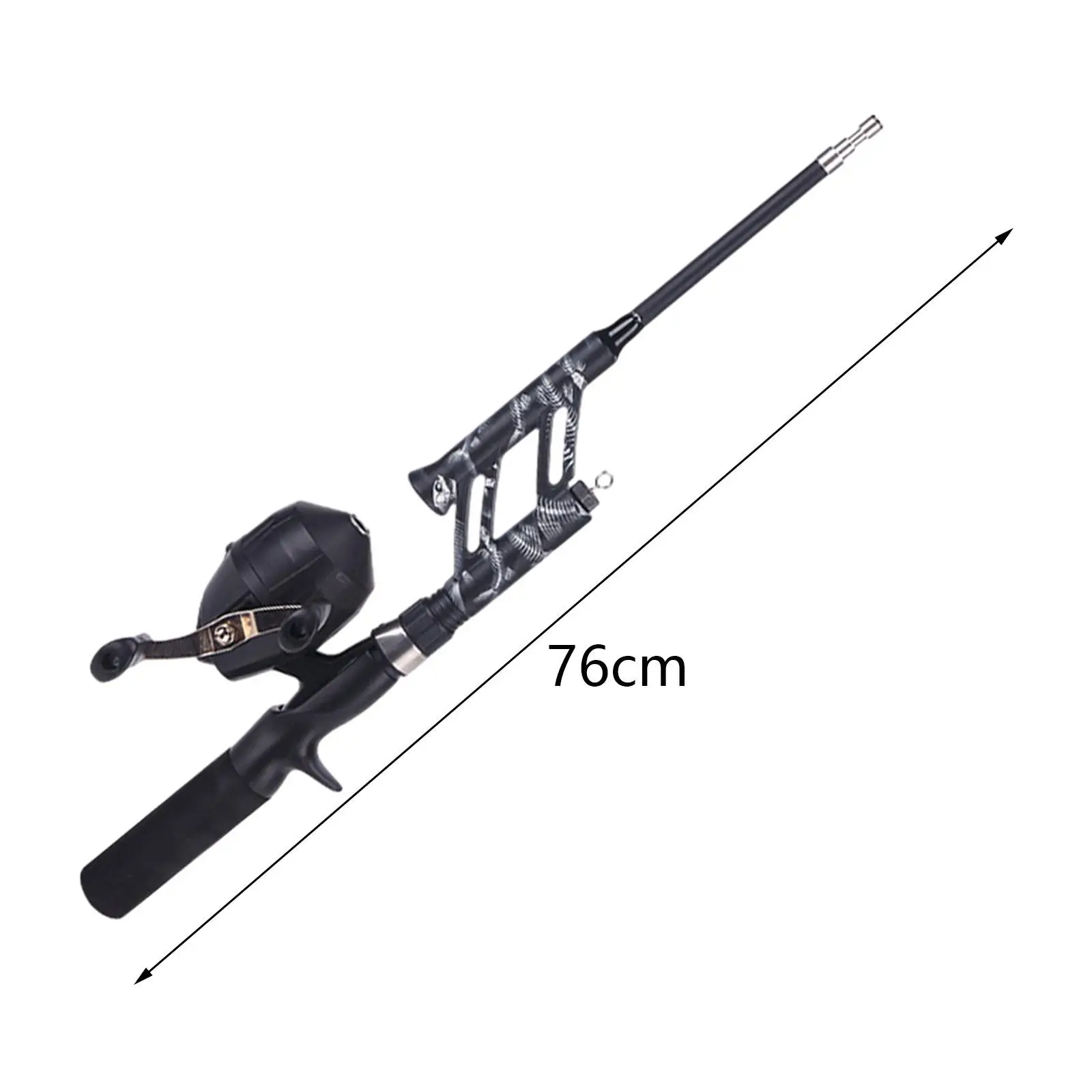 Fishing Rod and Reel Portable Ultralight Carbon Fiber Pole with EVA Handle