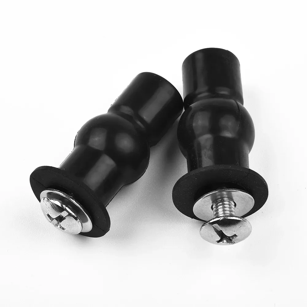 Toilet Seat Accessories Toilet Hinge Replacement 3 Pairs Toilet Seat Expansion Screw Hinges Tool Easy Install Small Rubber Top Home Universal Fixing Nuts Replacement