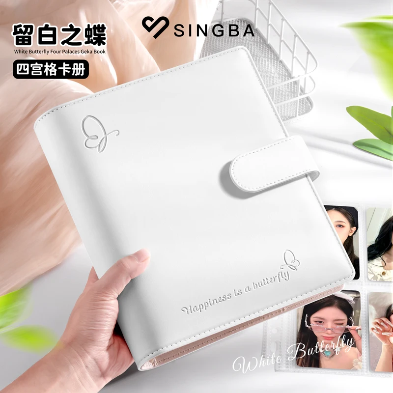SINGBA A5 Photo Binder 4-Pocket Page for 3