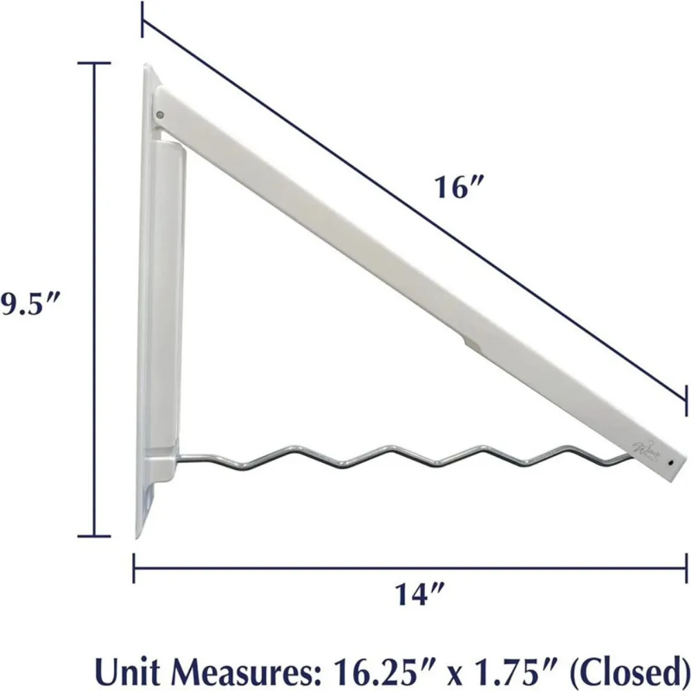 Wall Mounted Retractable Clothes Hanger Space Saving Self-adhesive Foldable Clothing Rack Drying Rack for Laundry Clothes 5