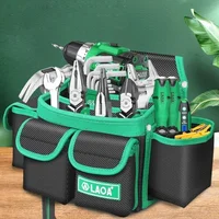 LAOA Electrician's Waist Bag Waterproof and Sturdy Multifunctional Carpenter's Bag Thickened 1680D Oxford Fabric Home Toolbag 1