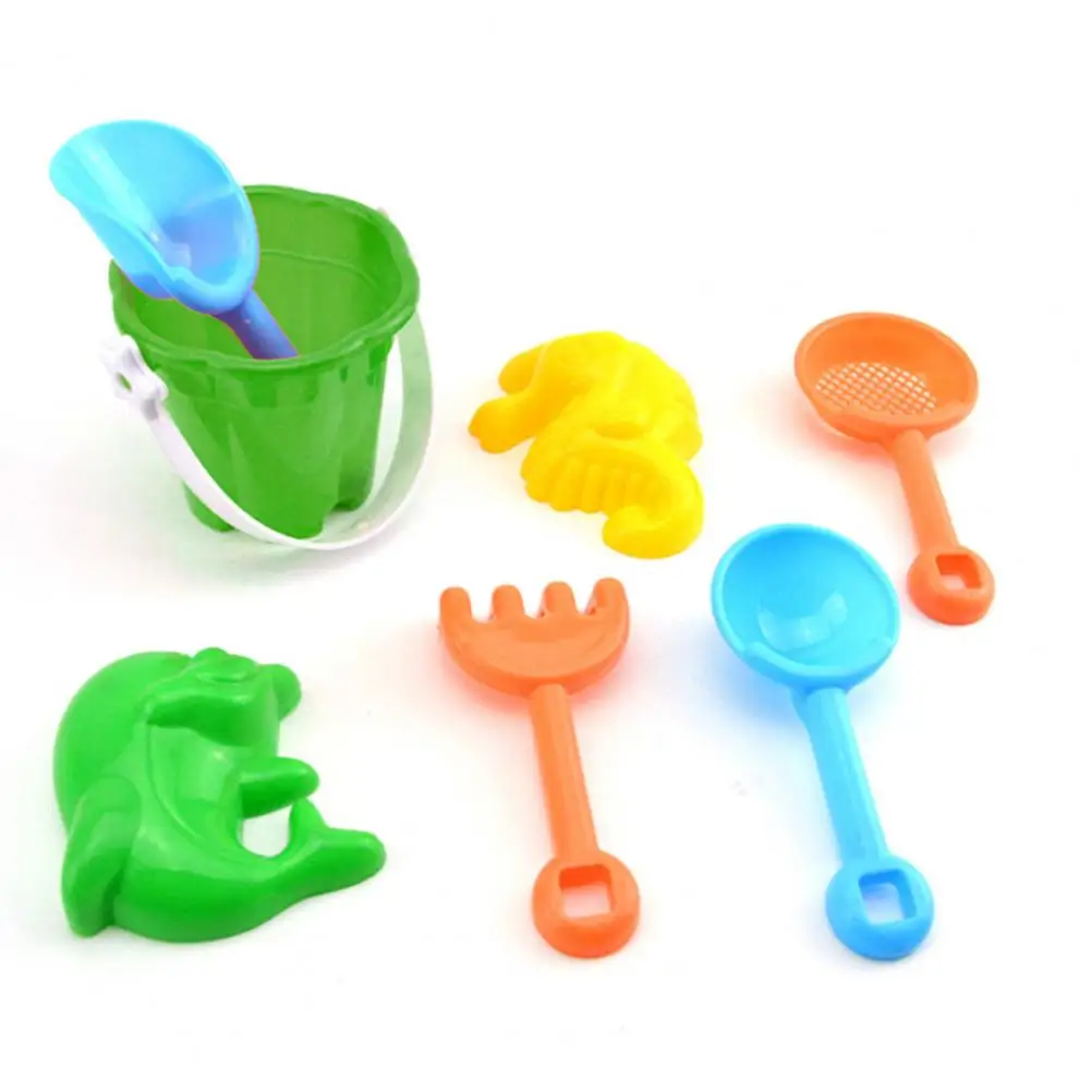 7Pcs/Set Sand Digging Toys Novelty Easy to Carry Shovel Baby Beach Toys with Bucket Outdoor Toys  Kid Beach Toys  Beach Toys 5