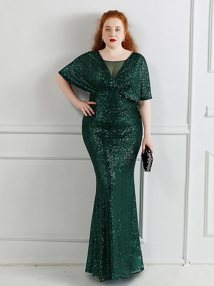 HBLL Plus Size Dress for Women Glitter Sequin Dresses Sexy Party Birthday  Elegant Celebrity Floor Length Maxi Evening Dress - AliExpress