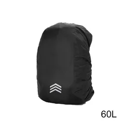 Durable Waterproof Backpack Rain and Dust Cover (Black 60L)