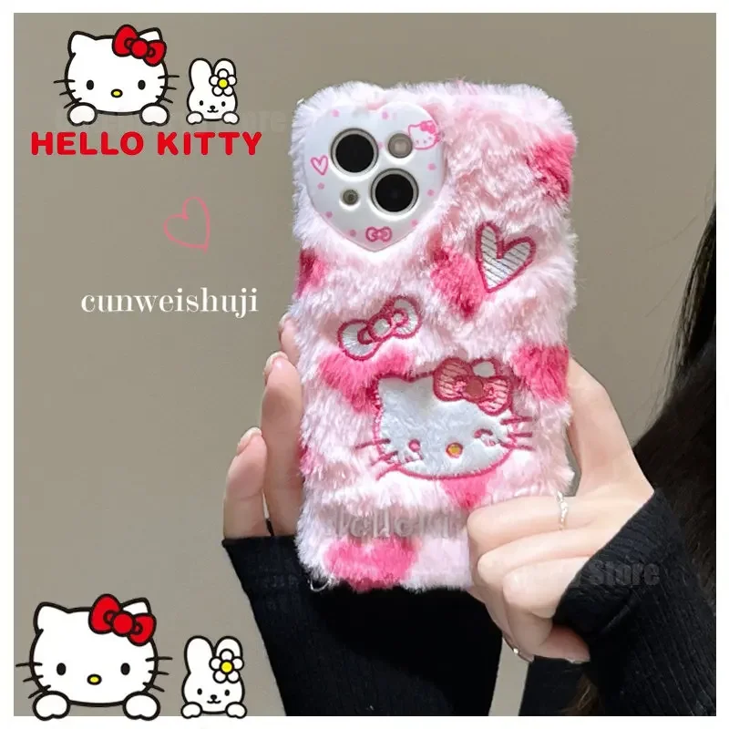 HelloKittyPlushPhoneCaseforIphone14ProMax11ProMax13Pro