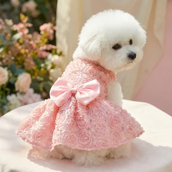 Pink Princess Dog Dress (S/M) 1