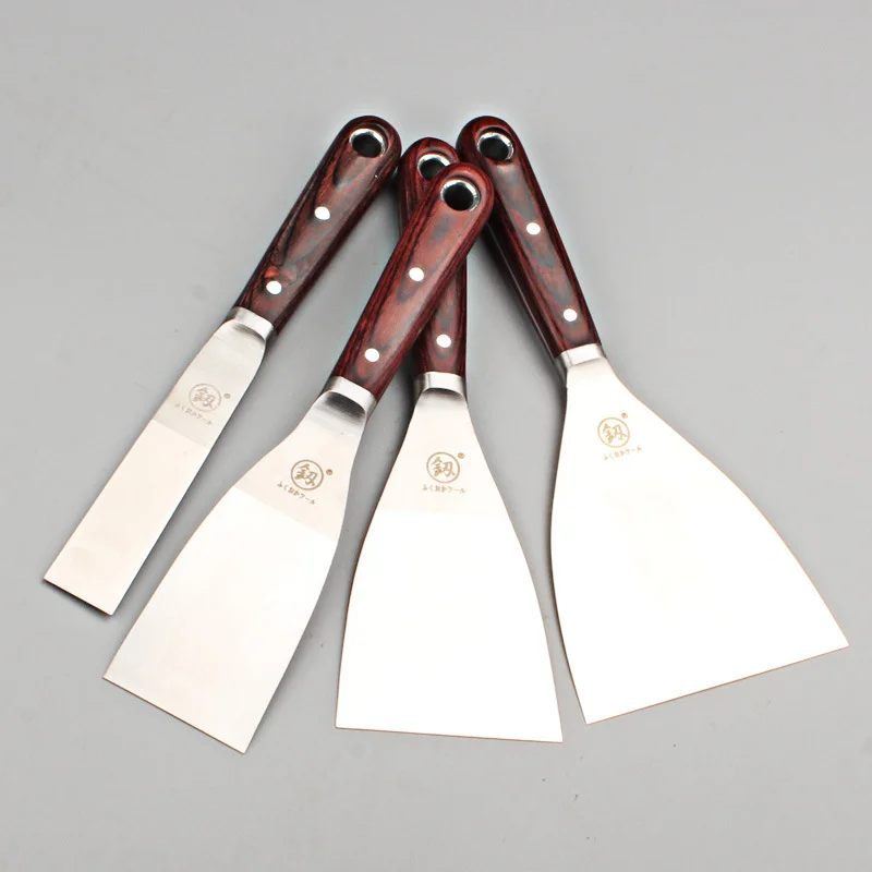 1pcs Stainless steel wooden handle putty knife cleaning,putty knife scraper,drywall spatula