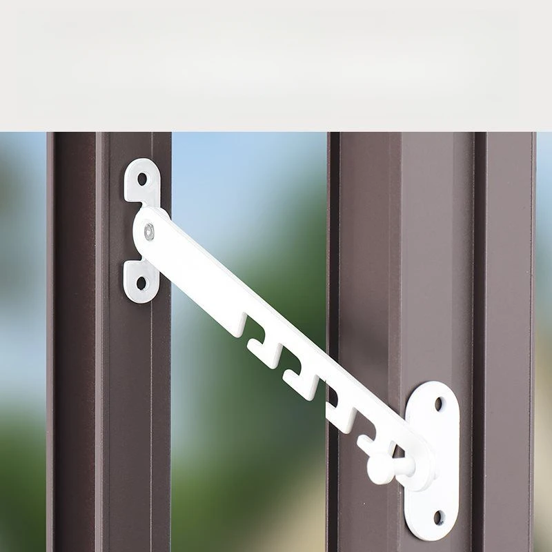 Adjustable Window Limiter Latch Casement Position Locator Wind Brace Sash Door Blocking Latches Stopper Safety Child Protecter