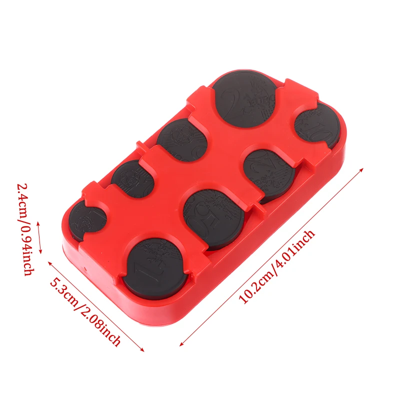 Mini Euro Coin Dispenser and Wallet Organizer
