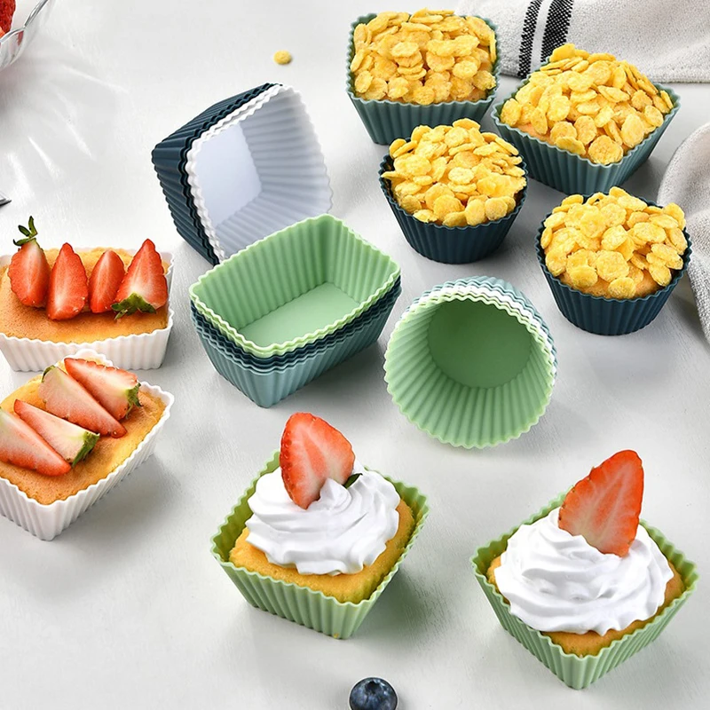 100% Food‑Grade Colorful Silicone Baking Cups – Reusable Non‑Stick Muffin & Cupcake Lin... - SKU SBC16328 - UGI Pack...