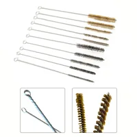 5/10pcs 6-15mm Stainless Steel Cylinder Wire Tube Cleaning Brush Thread Wire Copper Bore Brushes For Polishing Cleaning 2