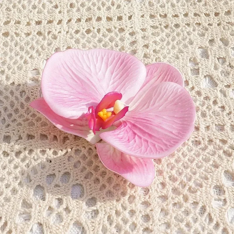 Artificial Flower 3PC 3D Print Big Butterfly Orchid Head Headdress