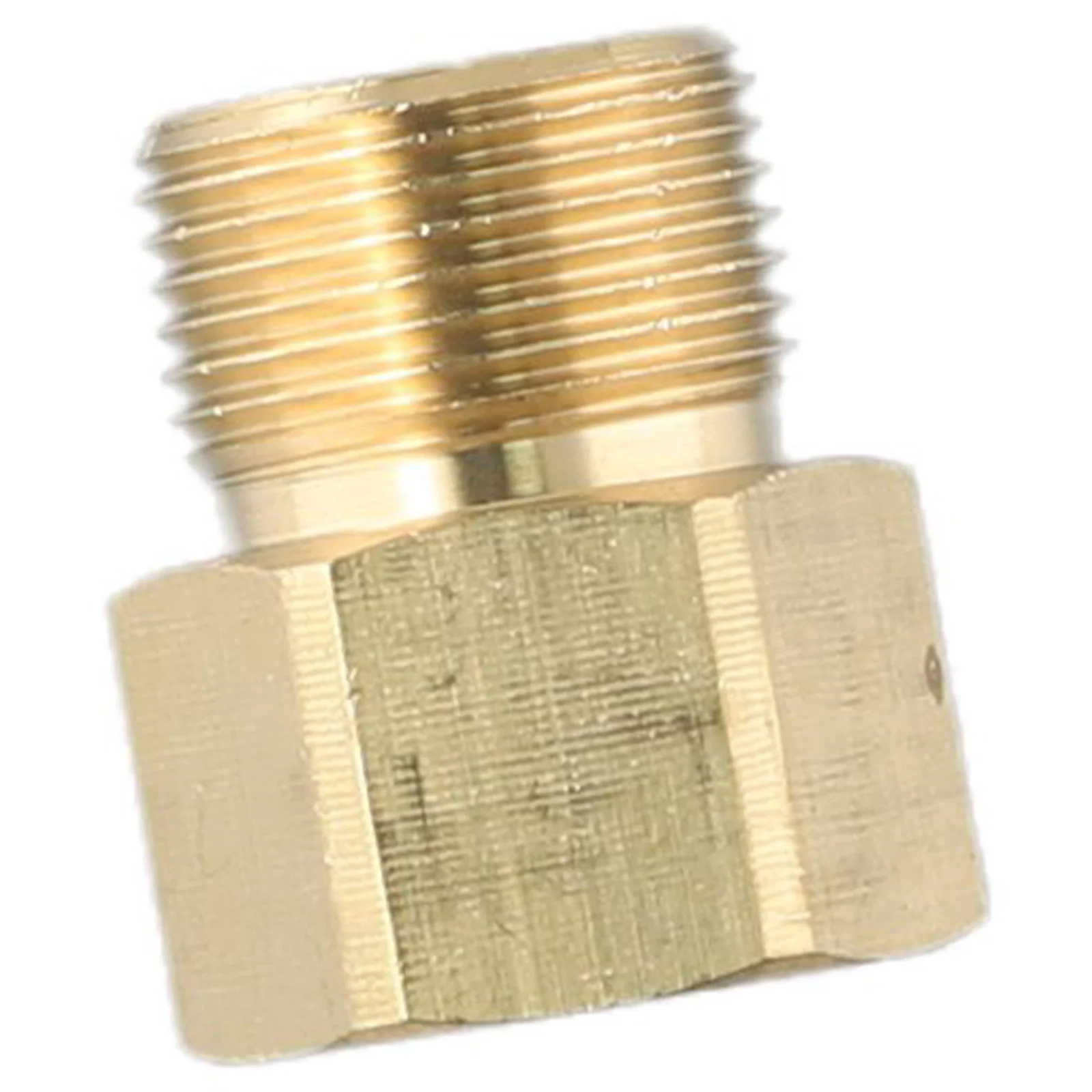 Metrischer Adapter M22 15 mm Außengewinde auf M22 14 mm Innengewinde Hochdruckreiniger Pistole Schlauchanschluss Messinganschluss Gartenteile – Detail 5