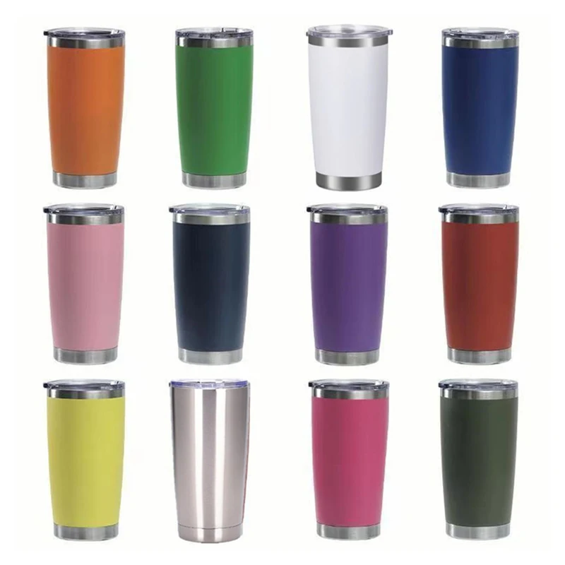 20OZ Plastic Sprayed Car Cup Beer Bingba Cup 304 Stainless Steel Double