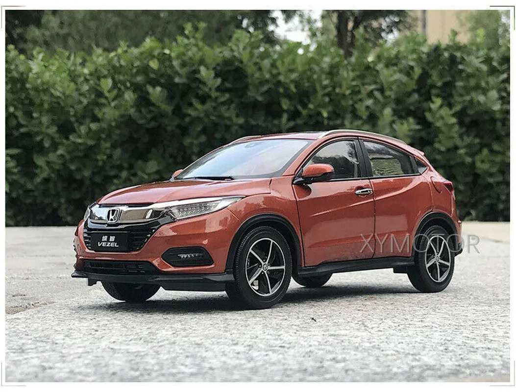 

1/18 для Honda VEZEL 2019 литая металлическая модель автомобиля детские игрушки подарки коллекция для демонстрации оранжевый/фиолетовый металл, пластик, резина