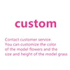 DIY Material Realistic Grass Tuft Miniature Grass Bushes Plant Cluster Scenery Mutlicolor Simulation Grass Nest Model Sand Scene 6