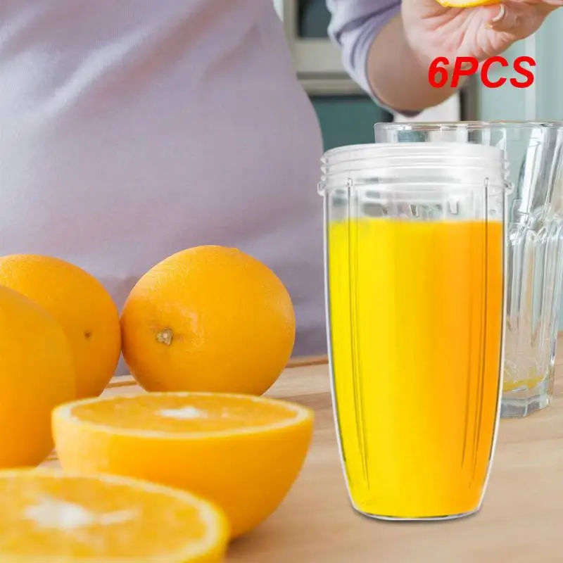 6 Pz 18/24/32Oz Juicer Cup Mug Tazza Di Ricambio Trasparente Per Nutribullet Juicer Parts Juice Extractor Mug Cup 600W/900W