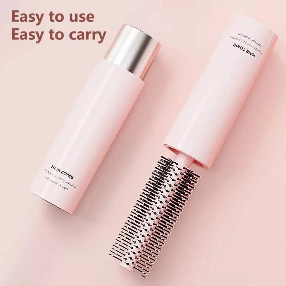 Portable Detachable Round Hair Brush Wet & Dry Hair Hair Styling Curling Comb Hairdressing Tools Hairdressing Comb Travel
