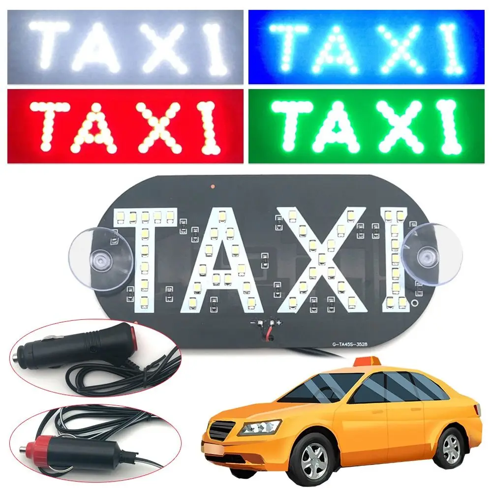 

1 шт. сигнальный фонарь, фонарь для такси с переключателем 45SMD 2835, автомобильная сигнальная лампа, панель лобового стекла, индикатор кабины, автомобильный аксессуар