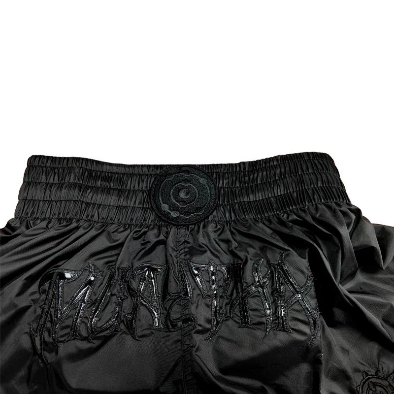 Fluory Muay Thai Shorts Solid Color Boxing Training Shorts Men's and Women Free Fight Free Fight Custom