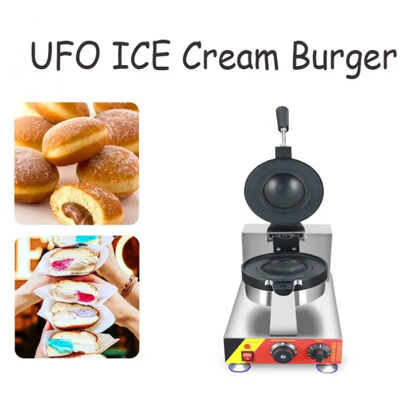 Hot Ufo Hamburger Waffle Makers Pie Press Brioche Burger Commercial Bread Maker Gelato Panini Donut Donut Donut Makers Machine