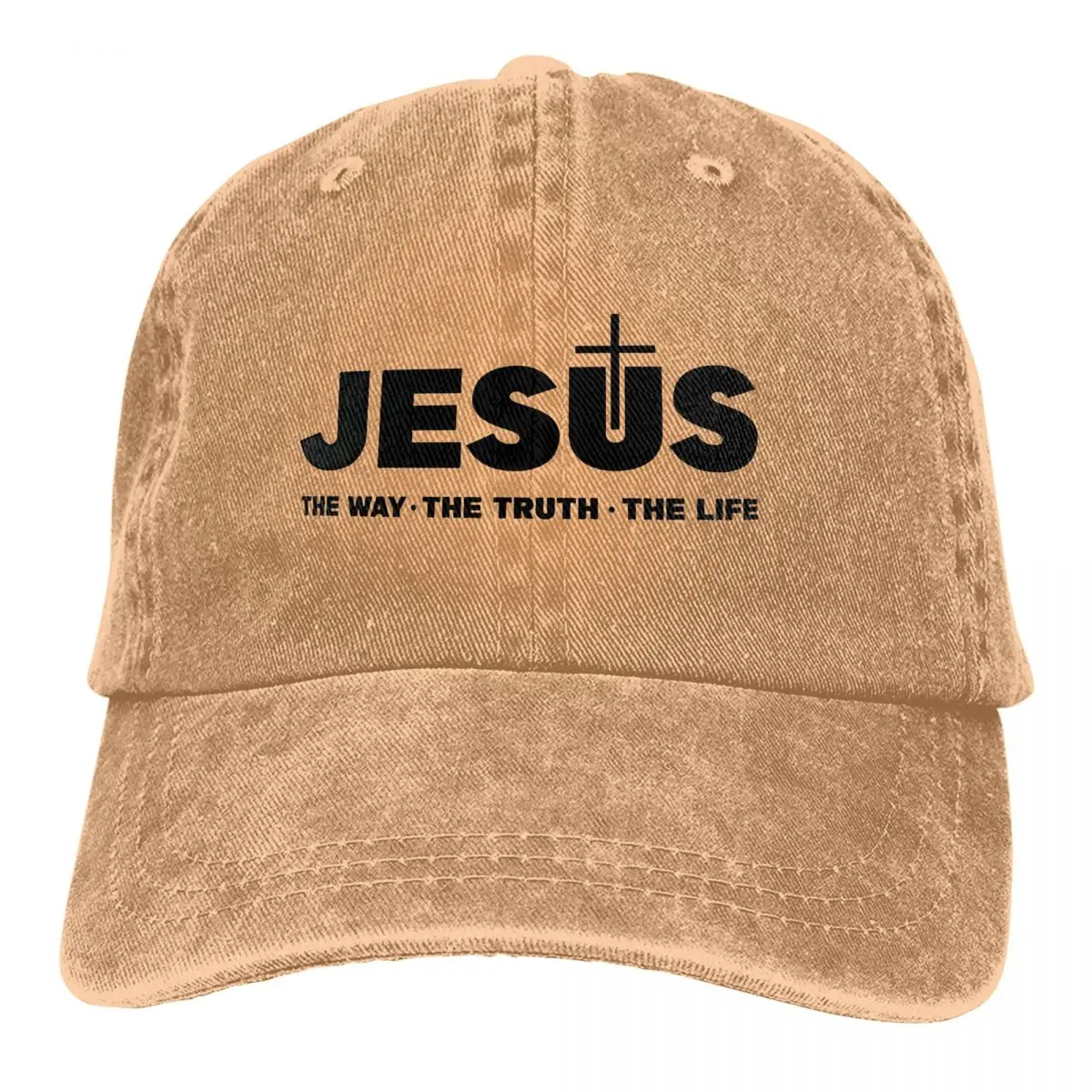 

Pure Color Dad Hats Jesus Christ The Way The Truth The Life Women's Hat Sun Visor Baseball Caps Peaked Cap