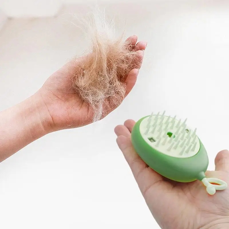Steamy Dog Comb Electric Spray Cat Hair Brush 4 In1 Dog Steamer Comb For Massage Pet Grooming Removing Tangled And Loose Hair