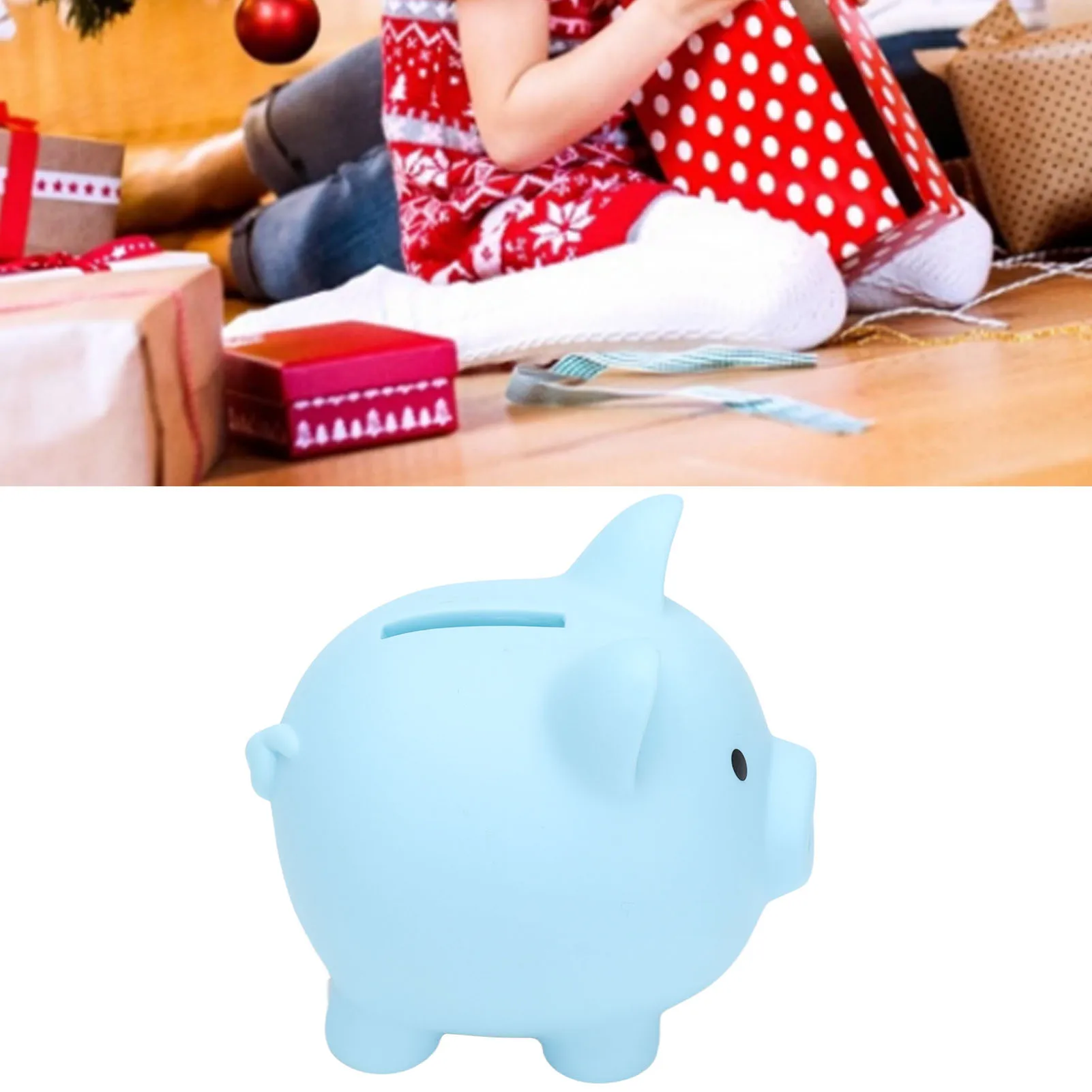Piggy Bank Rugged Durable Vinyl Cartoon Animal Pig Coin Cash Piggy Bank Boy Girl Gift