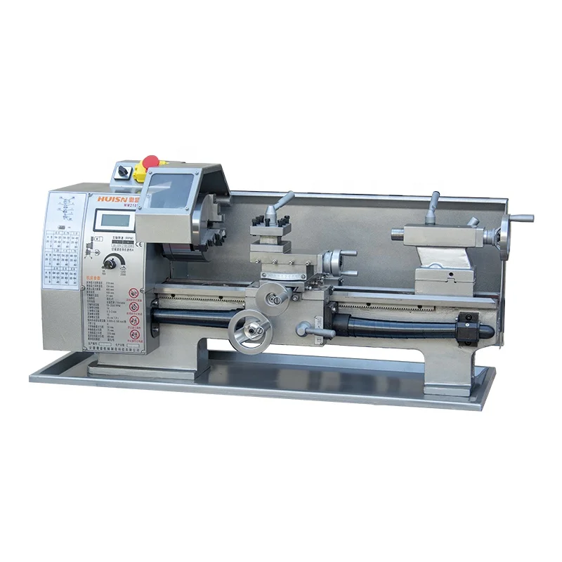 

Chinese factory WM210V-S flat bed metal heavy duty turning mini manual lathe machine for sale