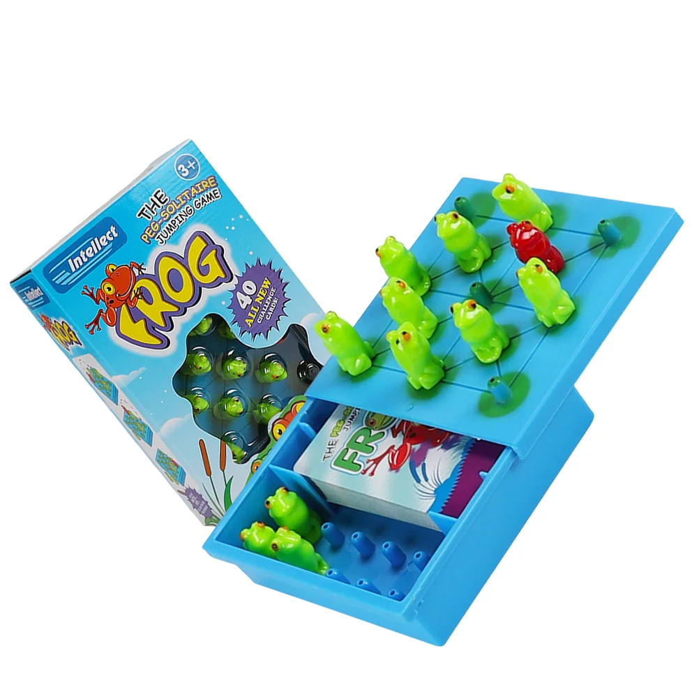 Frog Checkers Game Guessing Kids Toys Logical Thinking Intelligence Training Balance