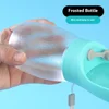 Portable Dog Cat Water Bottle Outdoor Leak Proof Travel Water Dispenser Lightweight Pets Drinking Supply for Hiking Walking 3