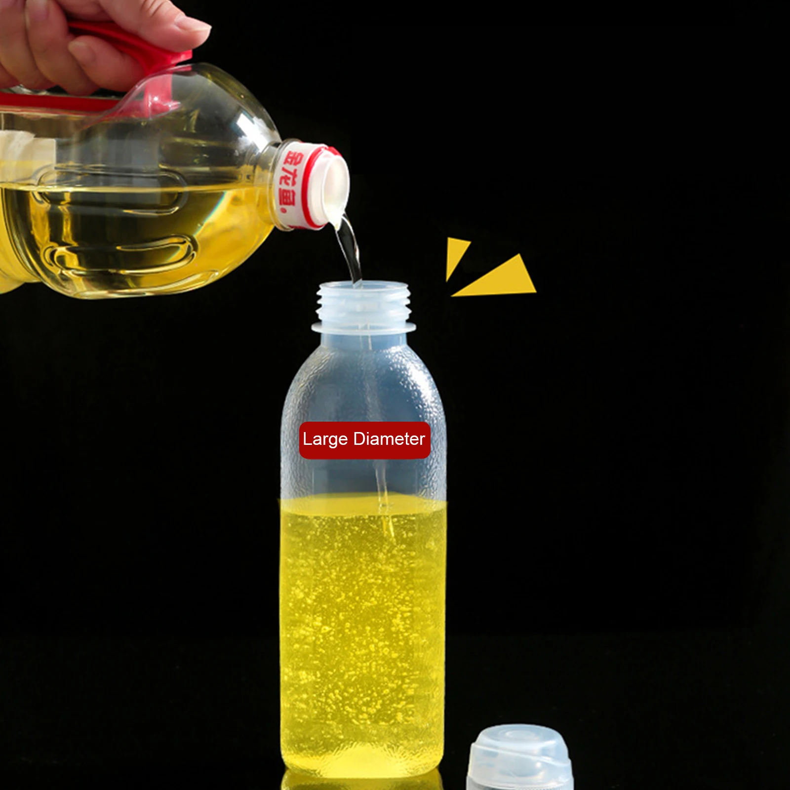 Oil Spray Bottle Kitchen Condiment Squeeze Bottles Cooking Baking Ketchup Mustard Mayo Hot Sauces Olive BBQ