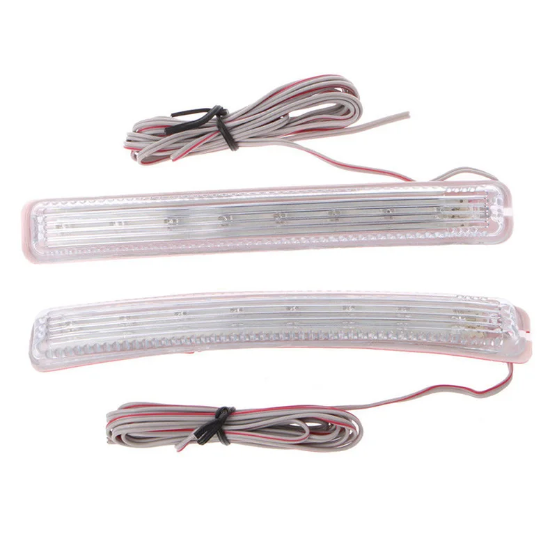 Универсальная мягкая желтая лампа 9 SMD12V для зеркала заднего вида, 2 шт.