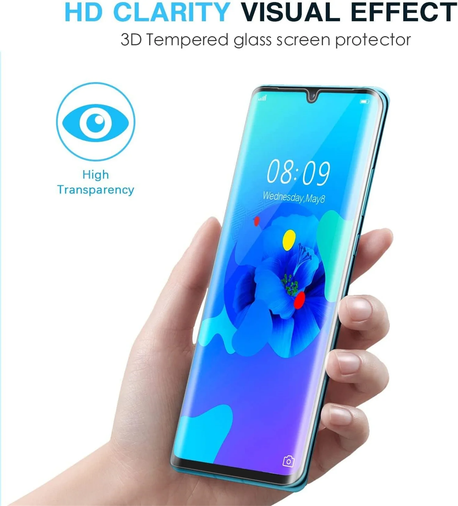 High-Definition Full Coverage Tempered Glass Screen Protector - Anti-Drop